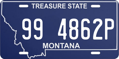 MT license plate 994862P