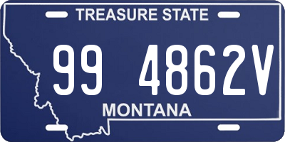 MT license plate 994862V