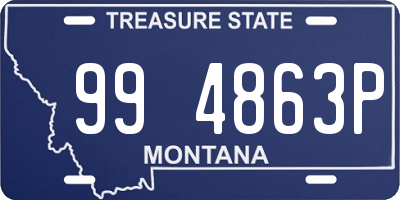 MT license plate 994863P