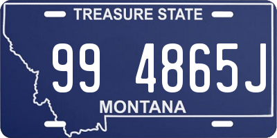 MT license plate 994865J