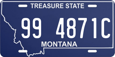 MT license plate 994871C