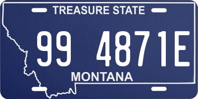 MT license plate 994871E