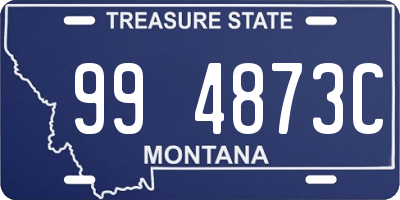 MT license plate 994873C