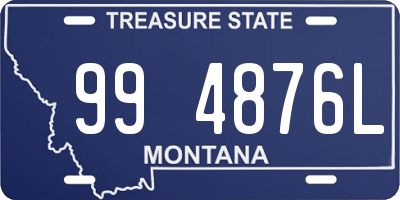 MT license plate 994876L