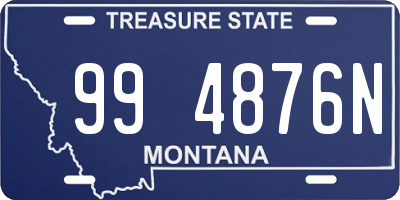 MT license plate 994876N