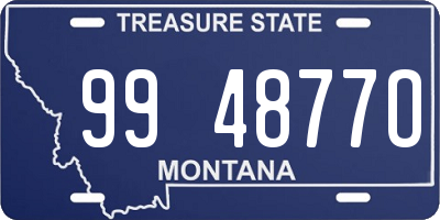 MT license plate 994877O