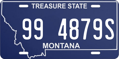 MT license plate 994879S