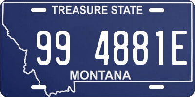 MT license plate 994881E