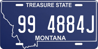 MT license plate 994884J