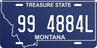 MT license plate 994884L