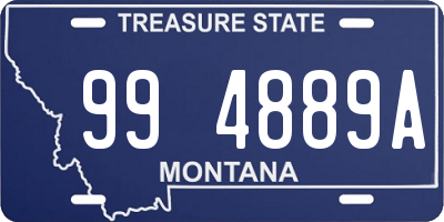 MT license plate 994889A