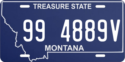 MT license plate 994889V