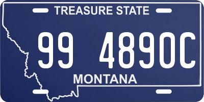 MT license plate 994890C