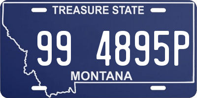 MT license plate 994895P