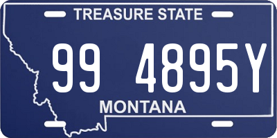 MT license plate 994895Y