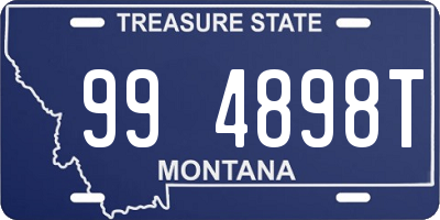 MT license plate 994898T