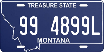 MT license plate 994899L