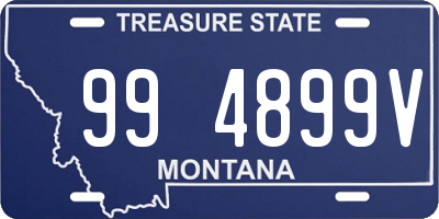 MT license plate 994899V