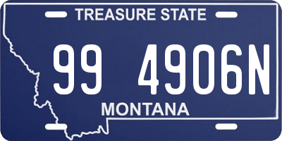 MT license plate 994906N