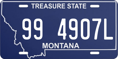 MT license plate 994907L