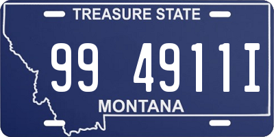 MT license plate 994911I