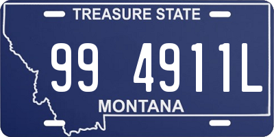 MT license plate 994911L