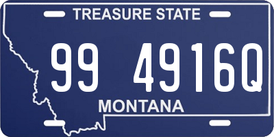 MT license plate 994916Q