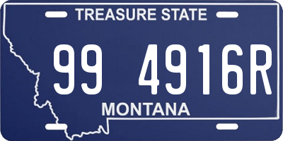 MT license plate 994916R