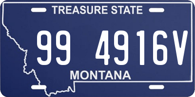 MT license plate 994916V