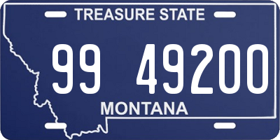 MT license plate 994920O