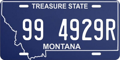 MT license plate 994929R