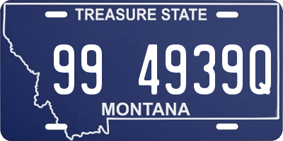 MT license plate 994939Q