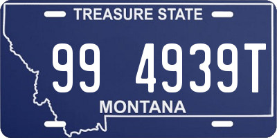 MT license plate 994939T