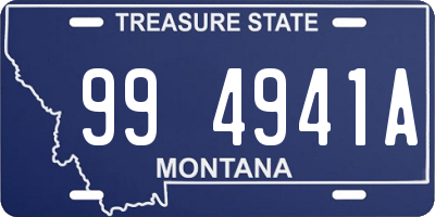 MT license plate 994941A