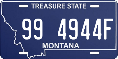 MT license plate 994944F