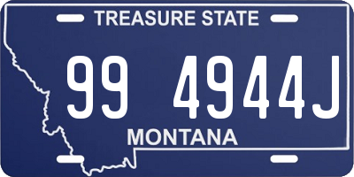 MT license plate 994944J