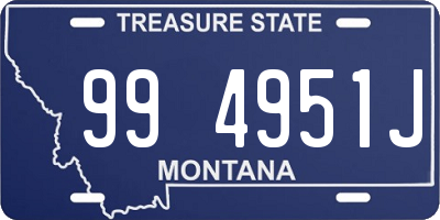 MT license plate 994951J