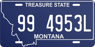 MT license plate 994953L