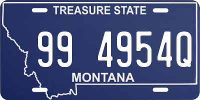 MT license plate 994954Q