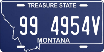 MT license plate 994954V