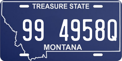 MT license plate 994958Q