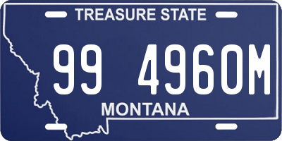 MT license plate 994960M