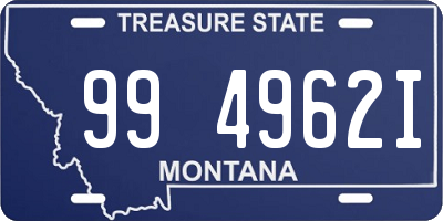 MT license plate 994962I