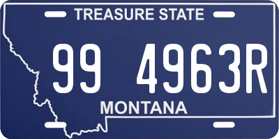 MT license plate 994963R