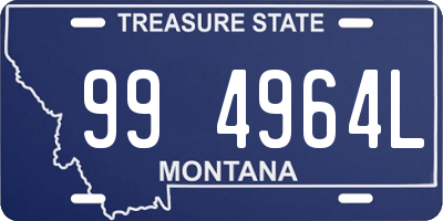 MT license plate 994964L