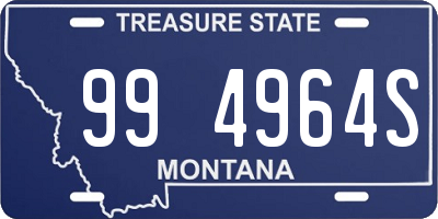 MT license plate 994964S