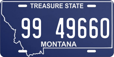 MT license plate 994966O