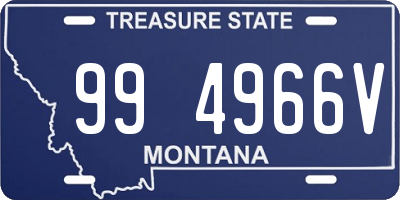 MT license plate 994966V