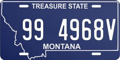 MT license plate 994968V