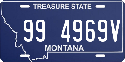 MT license plate 994969V